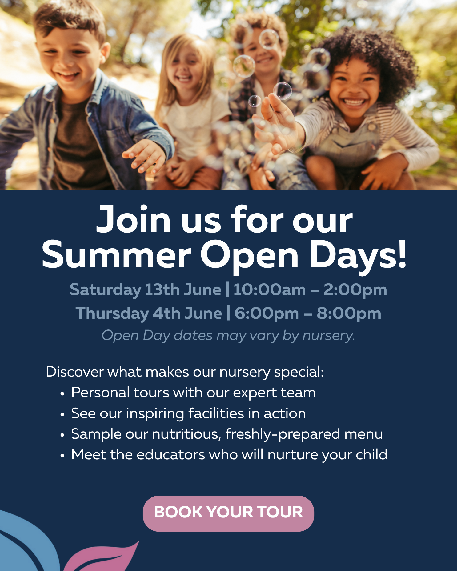 Summer Open Days - Book your tour!